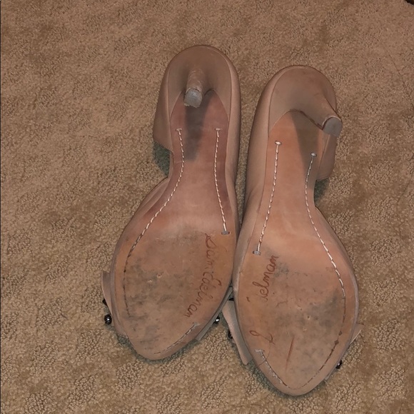 SAM EDELMAN lorna tan leather bow heel. Size 9 - Picture 3 of 4